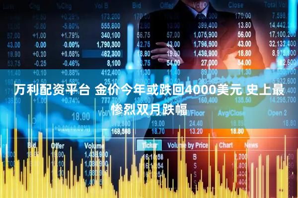 万利配资平台 金价今年或跌回4000美元 史上最惨烈双月跌幅